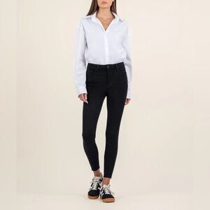 Kut From The Kloth Donna High-Rise Ankle Skinny Jeans – Black – Size 6
